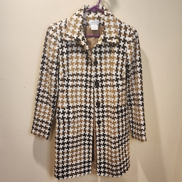 WORTHINGTON Houndstooth coat size 6 - Picture 1 of 8